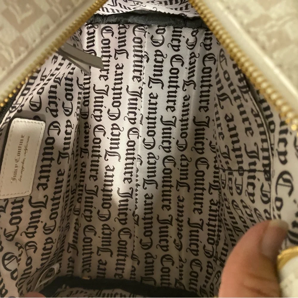 Juicy Couture White Satchel and card holder Set (never used)